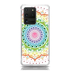 Mandala Pattern Rainbow Pride Samsung Galaxy S20 Ultra 6 9 Inch Tpu Uv Case by Ndabl3x