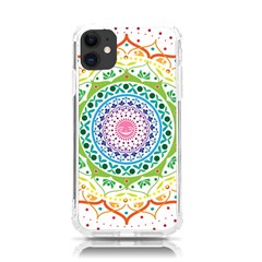 Mandala Pattern Rainbow Pride Iphone 11 Tpu Uv Print Case by Ndabl3x