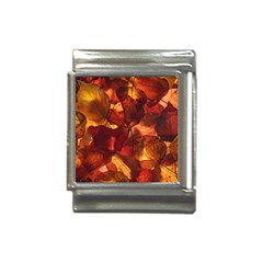 Leaves Fall Autumn Season Orange Italian Charm (13mm) by Ndabl3x