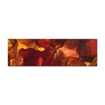 Leaves Fall Autumn Season Orange Sticker Bumper (100 pack) Front