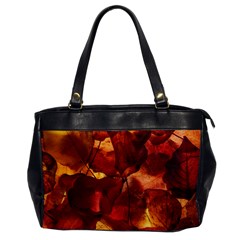 Leaves Fall Autumn Season Orange Oversize Office Handbag