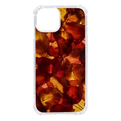 Leaves Fall Autumn Season Orange Iphone 14 Tpu Uv Print Case by Ndabl3x