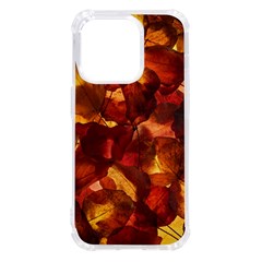 Leaves Fall Autumn Season Orange Iphone 14 Pro Tpu Uv Print Case by Ndabl3x