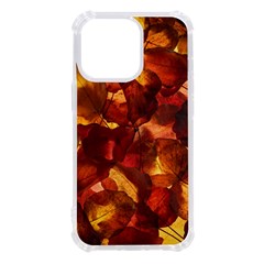 Leaves Fall Autumn Season Orange Iphone 13 Pro Tpu Uv Print Case by Ndabl3x