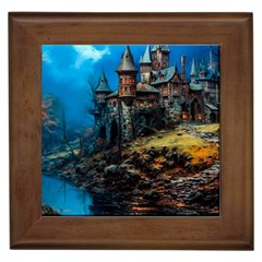 Castle Fantasy Framed Tile by Ndabl3x