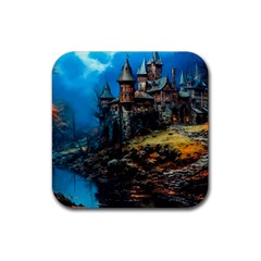 Castle Fantasy Rubber Coaster (square) by Ndabl3x