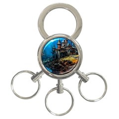 Castle Fantasy 3-ring Key Chain by Ndabl3x