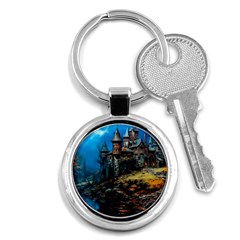 Castle Fantasy Key Chain (round) by Ndabl3x