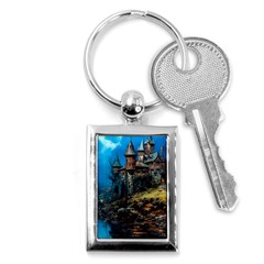 Castle Fantasy Key Chain (rectangle) by Ndabl3x