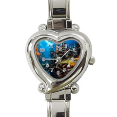 Castle Fantasy Heart Italian Charm Watch by Ndabl3x