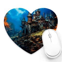 Castle Fantasy Heart Mousepad by Ndabl3x