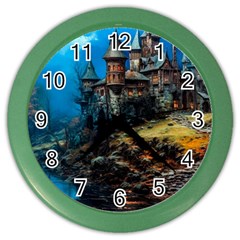 Castle Fantasy Color Wall Clock by Ndabl3x