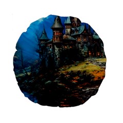 Castle Fantasy Standard 15  Premium Round Cushions by Ndabl3x