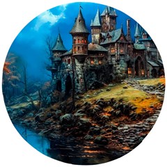 Castle Fantasy Wooden Puzzle Round by Ndabl3x