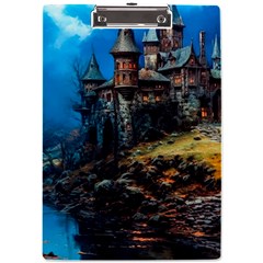 Castle Fantasy A4 Acrylic Clipboard by Ndabl3x