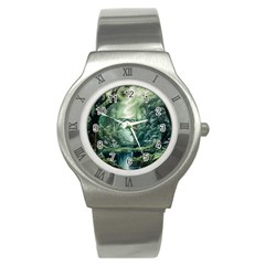 River Forest Wood Nature Stainless Steel Watch by Ndabl3x