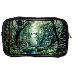 River Forest Wood Nature Toiletries Bag (two Sides) by Ndabl3x