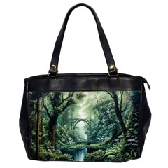 River Forest Wood Nature Oversize Office Handbag (2 Sides) by Ndabl3x