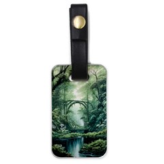 River Forest Wood Nature Luggage Tag (one Side) by Ndabl3x