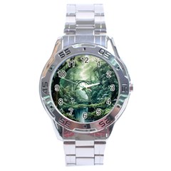 River Forest Wood Nature Stainless Steel Analogue Watch by Ndabl3x