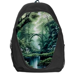 River Forest Wood Nature Backpack Bag by Ndabl3x