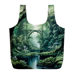 River Forest Wood Nature Full Print Recycle Bag (l) by Ndabl3x