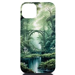 River Forest Wood Nature Iphone 14 Plus Black Uv Print Case by Ndabl3x