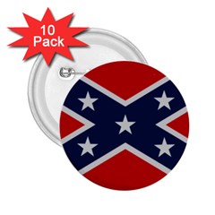 Rebel Flag  2 25  Buttons (10 Pack)  by Jen1cherryboot88