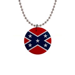 Rebel Flag  1  Button Necklace by Jen1cherryboot88