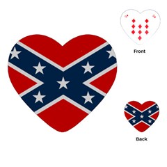 Rebel Flag  Playing Cards Single Design (heart) by Jen1cherryboot88