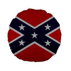 Rebel Flag  Standard 15  Premium Flano Round Cushions by Jen1cherryboot88