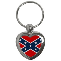 Rebel Flag  Key Chain (heart)