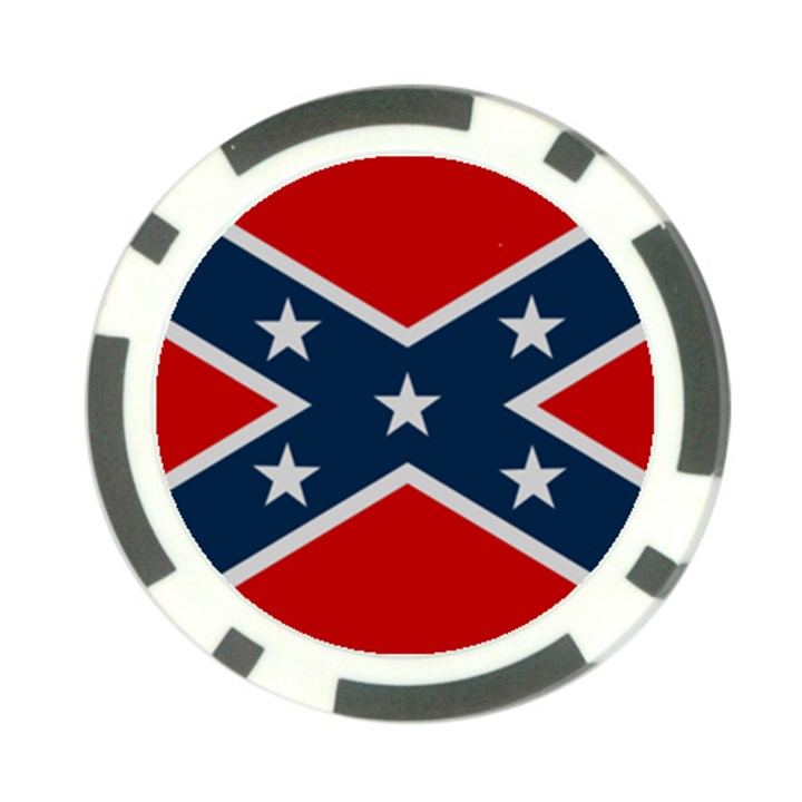 Rebel flag  Poker Chip Card Guard (10 pack)