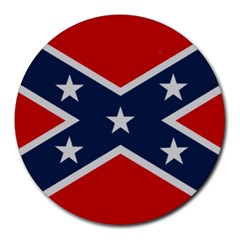 Rebel Flag  Round Mousepad by Jen1cherryboot88