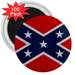 Rebel Flag  3  Magnets (100 Pack) by Jen1cherryboot88