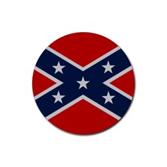 Rebel Flag  Rubber Coaster (round) by Jen1cherryboot88