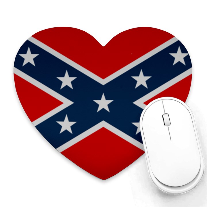 Rebel flag  Heart Mousepad