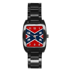 Rebel Flag  Stainless Steel Barrel Watch by Jen1cherryboot88