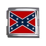 Rebel flag  Mega Link Italian Charm (18mm) Front