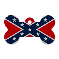 Rebel Flag  Dog Tag Bone (one Side) by Jen1cherryboot88