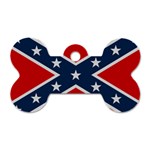 Rebel flag  Dog Tag Bone (Two Sides) Front