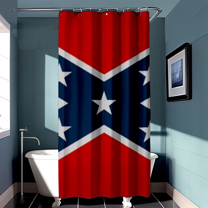 Rebel flag  Shower Curtain 36  x 72  (Stall) 