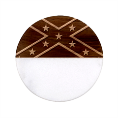 Rebel Flag  Classic Marble Wood Coaster (round)  by Jen1cherryboot88