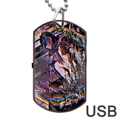 Prismatic Pride Dog Tag Usb Flash (two Sides) by MRNStudios