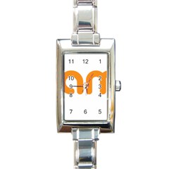 Asset 3 Rectangle Italian Charm Watch by Lastwear