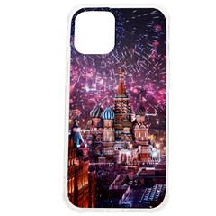 Moscow Kremlin Saint Basils Cathedral Architecture  Building Cityscape Night Fireworks Iphone 12 Pro Max Tpu Uv Print Case by Cowasu