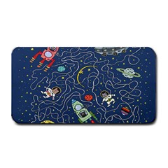 Cat Cosmos Cosmonaut Rocket Medium Bar Mat by Cowasu