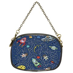 Cat Cosmos Cosmonaut Rocket Chain Purse (One Side)