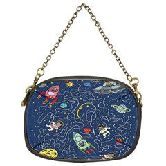 Cat Cosmos Cosmonaut Rocket Chain Purse (two Sides) by Cowasu