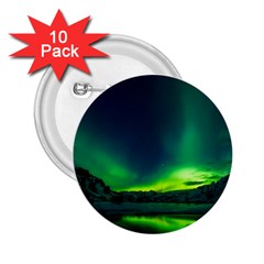 Iceland Aurora Borealis 2 25  Buttons (10 Pack)  by Cowasu